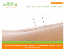 Tablet Screenshot of clarkacupuncture.com